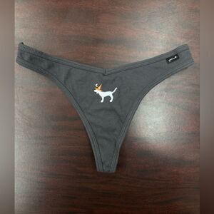 PINK Victoria’s Secret Halloween Witch Dog Thong Size Medium